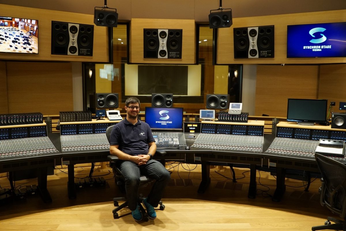 Bernd Mazagg from Vienna Symphonic Library (VSL) with ADAM S6X Monitors