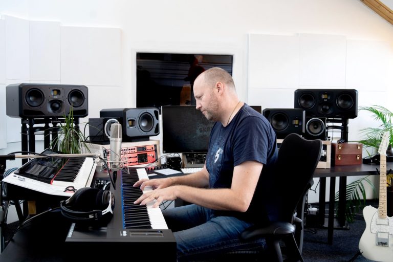 ADAM Audio S2V and S3H studio monitors as well as a Sub15 subwoofer Jørgen Manke's Skambra Studios, Norway.