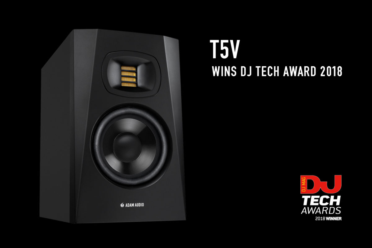 ADAM Audio T5V wins the DJ Mag Tech Award 2018